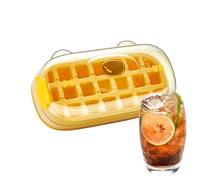 Easy Press Tray, Silicone Creative Container, Portable Vertical Cup 9.06 x 5.2 x 2.95 inches for Home Kitchen, Family Trips and Friends, Extra Refreshing, Yellow, Green