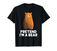 Easy Pretend I'm A Bear Costume Halloween Funny T-Shirt
