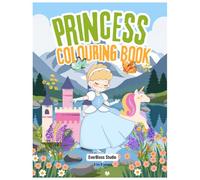 Easy Princess Coloring Book for Kids Ages 3-5: Cute and Easy Coloring Pages with Princesses, Gowns, Castles, and Fairy Tale Fun