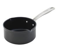 Easy Pro Aluminium Non-Stick Induction Safe Milk Pan, 16cm/1.4L Kuhn Rikon Black One Size