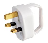 Easy Pull Plug 13A in Stylish Black or White (3, White)
