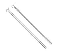 Easy Pull Telescopic Draw Blind Tilt Wand, 13-24in Length Adjustable Blinds Rod, Down & Up Clothes Hanger Hook Pole 2pcs