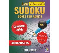 Easy Puzzle Sudoku Books For Adults: 16x16 Grid 8.5x11 Large print 400 Puzzles Easy difficulty for Beginners Solutions Included (SUDOKU MASTER SERIES)