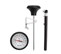 Easy Read Kitchen Thermometers for Coffee Milk Temperature Control Featuring Large Neutral Face Design Kitchen Cooking Thermometers