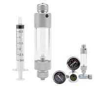 Easy Refill of Water Co2 Bubble Counter, Co2 Pressure Reducer Aquarium, Bubble Counter for Co2 System, with Check Valve and Water Supply, for Planted Aquariums, Co2 Controller, Air Hose Connection