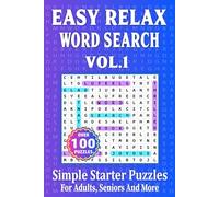 Easy Relax Word Search Vol. 1: Simple Starter Puzzles For Adults Seniors And More (Travel Size 6"x9")