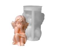 Easy Release 3D Angel Mold High Temperature Resistant Desktop Ornament Miniature Angel Soap Mold for Home and Event Decoration