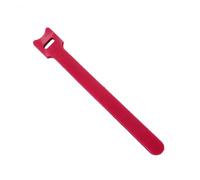 Easy-Release 50Pcs Reusable Fastening Cable Ties Adjustable Cord,Nylon Management Straps Hook Loop Organizer Wire(Red,12x250mm)