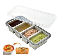 Easy Release Food Storage Container - Freezer Silicone Molds, Multi Use Freezer Mold, Soup Storage Box, Meal Prep Accessory For Sauce Broth Rice Liquid Leftover Butter Kitchen Cooking