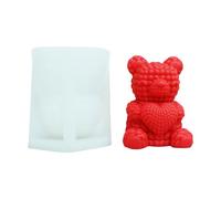 Easy Release Plaster Ornaments Bear Mold Shape Silicone Casting Mold for Scented and Stone Shape