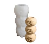 Easy release silicone mold to create a unique stacked holder suitable for wax and gypsum materials