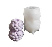 Easy release silicone mold to create a unique stacked holder suitable for wax and gypsum materials