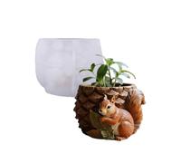 Easy-Release Squirrel Silicone Craft Mold for Concrete Flowerpots Unique Holders & Decorations Silicone Planter Mold