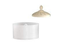 Easy Releasing Mold Vintage Crowns Shape Storage Box Molds for Making Decorative Jars and Jewelry Project Silicone Box Mold