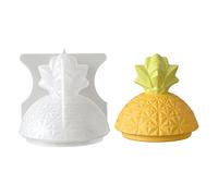 Easy Releasing Silicone Mold Pineapple Shape for Making Decorative Jars and Jewelry Storage Versatile Project Jewelry Box Mold
