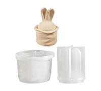 Easy Releasing Silicone Mold Rabbits Ear Shape for Making Decorative Jars and Jewelry Storage Versatile Project Creative Project Molds