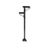 Easy-Rise Walking Stick with Pivoting Handles, Built-In Light, 97-103 cm Adjustable Height, Self-Standing Foldable Cane for Assisted Mobility