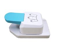 Easy Round Shape Craft Punch for Scrapbook DIY, Sturdy Plastic Alloy, 3 Sizes Tag Shape Punch, Suitable for Label Making