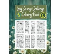 Easy Savings Challenge Coloring Book: Unique and Interactive Daily & Weekly Money Saving Challenges,40+ Funny Way to Track Your Savings Challenges