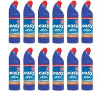 Easy Seriously Thick Bleach Original - 12 x 750ml | Kills 99.9% of Bacteria | Powerful Stain Removal & Odour Destruction | Deep Cleaning Home Disinfectant Solution - By MegaAisle