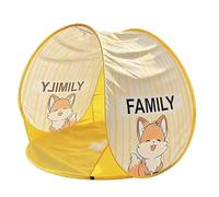 Easy Set Up Camping Tent with Window, Cartoon Design, Foldable and Portable All Weather Camping Tents for Picnic, Fishing, Travel, Pool, Seaside, Patio, Summer and Summer
