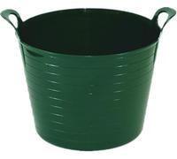Easy Shopping® 45 Litre Large Flexi Tub Multipurpose Storage Solution for Home Garden Flexible Plastic Rubber Container Bucket In Several Colour MADE IN U.K. (Green)
