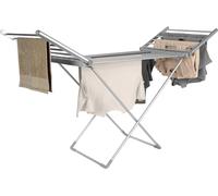 Easy Shopping® Electric Clothes Dryer, Heated Clothes Airer, 220V Energy-Efficient 18 rails Heated Airer, Clothes Airer, Cover Helps in Fast Drying, Foldable Easy Moveable