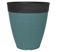 Easy Shopping® Gala Planter 14" Lagoon Teal Effect Plant Pot Indoor Home Outdoor Garden Flower Tree Plastic Planter Attractive Planters Made From 100% Recycled Plastic