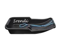 Easy Shopping Heavy Duty Colour Large Adults Kids Children Snow Sledges Toboggan Sledge Red Blue Pink Black With Rope Sled Play Snow Ice (Black)