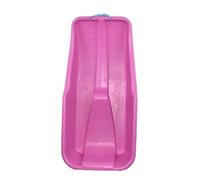 Easy Shopping Heavy Duty Colour Large Adults Kids Children Snow Sledges Toboggan Sledge Red Blue Pink Black With Rope Sled Play Snow Ice (Pink)