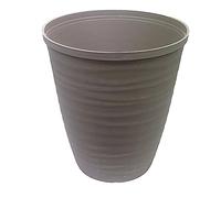 Easy Shopping Large Dune Planter Plastic Lightweight Flower Pots. Garden Planters. Patio, Balcony & Terrace Decorative Plant Container. Indoor or Outdoor. 28cm Dia. (Grey)