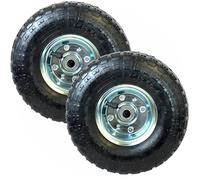 Easy Shopping® Set of 2 10" Pneumatic Wheels for Sack Trucks/Trolleys/Wheelbarrows