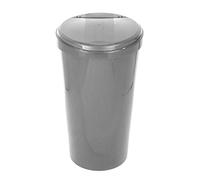 Easy Shopping TOUCH BIN 45L 45 Litre Colour Bin Home Garden Office School Kitchen Top Bin Removable Lid (Grey)