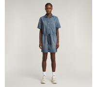 Easy Short Jumpsuit - Medium blue - Women S