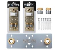 Easy Shower Fixing Plate System | Strong & Leak-Free Valve Connection | for Thermostatic Bar Mixer | Durable, Corrosion-Resistant, Quick & Easy Installation Shower Plate (2 Packs)