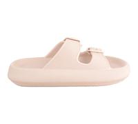 Easy Slip On Summer Holiday Beach Buckle Chunky Sliders Sandals ABSOLUTE FOOTWEAR Nude 6