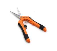 Easy Snip Trimming Scissors - Precision Plant Pruners, Razor Sharp Stainless Steel Blades, Spring Loaded Garden Snips for Indoor Plants, Bonsai & Herb Trimming (Straight)