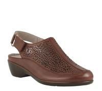 Easy Spirit Dawn Women's Slip On, Medium Brown Leather, 10 Wide