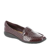 Easy Spirit Women's Abide 8 Loafer, Eggplant-croc-patent, 7.5 UK
