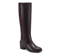 EASY SPIRIT Womens Brown Cushioned Removable Insole Chaza Round Toe Block Heel Zip-Up Leather Boots UK Size 7.5