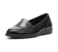 Easy Spirit Womens Devitt, Black/Black Croc, 6.5 Wide