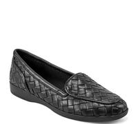 Easy Spirit Women's Devitt19 Loafer Flat, Black, 9 Wide