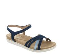 Easy Spirit Women's Dottle3 Flat Sandal, Blue 400, 6 UK