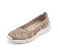 Easy Spirit Women's Glitz 2 Sneaker, Gold, 6.5 UK