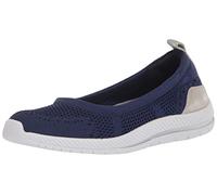 Easy Spirit Women's Glitz2 Ballet Flats, Navy, 11 Narrow