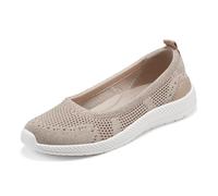 Easy Spirit Womens Glitz2Ballet Flat, Gold, 8 X-Wide