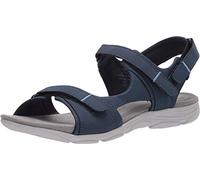 Easy Spirit Women's Lake3 Sport Sandal, Blue 401, 7 Narrow