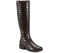 Easy Spirit Womens Rhonda Leather Tall Knee-High Boots, Dark Brown, 7