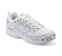 Easy Spirit Women's Romy Sneaker, White/Blue Floral, 4.5 UK