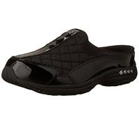 Easy Spirit Women's Traveltime12 Mule, Black/Silver Patent, 6.5 UK